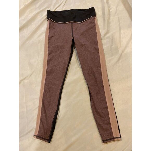 Fabletics Pants - Fabletics Leggings Women S/M (See Measurements) gray pink capri EUC